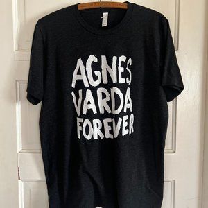 Agnes Varda Forever T-Shirt Large Charcoal Black